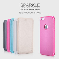 Кожаный чехол (книжка) Nillkin Sparkle Series для Apple iPhone 6/6s plus (5.5")Белый