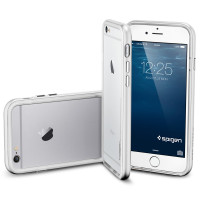Бампер SGP Neo Hybrid EX Series для Apple iPhone 6/6s (4.7") (+пленка)Серебряный / Satin Silver / SGP11026