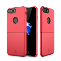 TPU+PC чехол Baseus Half to Half Ultrathin для Apple iPhone 7 plus / 8 plus (5.5")Красный