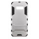 Ударопрочный чехол-подставка Transformer для Samsung G950 Galaxy S8 с мощной защитой корпусаСеребряный / Satin Silver