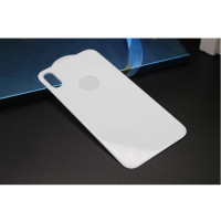 Защитное цветное 3D стекло Mocolo на заднюю панель для Apple iPhone X (5.8")Серебряный