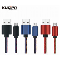 Дата кабель Kucipa K177 круглый USB to MicroUSB (2.5A) (100см)Черный