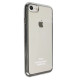 Прозрачный силиконовый чехол для Apple iPhone 7 / 8 (4.7") с глянцевой окантовкойСерый