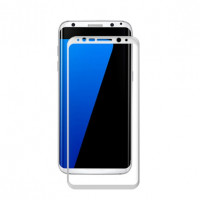 Защитное стекло 2.5D CP+ на весь экран (цветное) для Samsung G955 Galaxy S8 PlusБелый