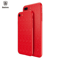 Пластиковая накладка Baseus Plaid Ultrathin для Apple iPhone 7 / 8 (4.7")Красный