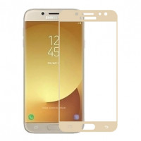 Защитное цветное стекло Mocolo (CP+) на весь экран для Samsung J730 Galaxy J7 (2017)Золотой