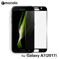 Защитное цветное 3D стекло Mocolo для Samsung A720 Galaxy A7 (2017)Черный