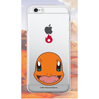 Прозрачный силиконовый чехол "Pokemon Go" для Apple iPhone 5/5S/SECharmander / face