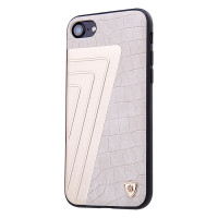 Кожаная накладка Nillkin Hybrid Series для Apple iPhone 7 / 8 (4.7")Слоновая кость / Золотой