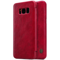 Кожаный чехол (книжка) Nillkin Qin Series для Samsung G950 Galaxy S8Красный