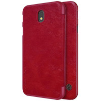 Кожаный чехол (книжка) Nillkin Qin Series для Samsung J530 Galaxy J5 (2017)Красный