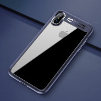 TPU чехол Rock Clarity Series для Apple iPhone X (5.8")Синий / Blue