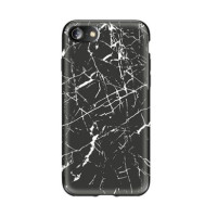 TPU чехол Rock Origin Series (Textured marble) для Apple iPhone 7 / 8 (4.7") Черный / Black marble