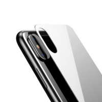 Защитное цветное стекло Baseus 0.3mm 2.5D (на заднюю панель) для Apple iPhone X (5.8")Белый