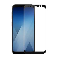 Защитное цветное стекло Mocolo (CP+) на весь экран для Samsung A730 Galaxy A8+ (2018)Черный