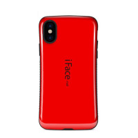 TPU+PC чехол iFace устойчивый к царапинам глянец для Apple iPhone X (5.8")Красный / Черный