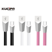 Дата кабель Kucipa K171 плоский USB to Type-C (3A) (120см)Белый
