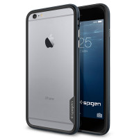 Бампер SGP Neo Hybrid EX Series для Apple iPhone 6/6s plus (5.5") (+пленка)Серый / Metal slate / SGP11056