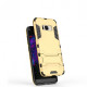 Ударопрочный чехол-подставка Transformer для Samsung G955 Galaxy S8 Plus с мощной защитой корпусаЗолотой / Champagne Gold