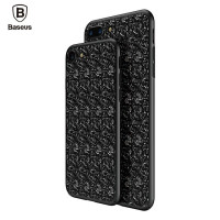 Пластиковая накладка Baseus Plaid Ultrathin для Apple iPhone 7 / 8 (4.7")Черный