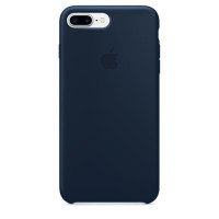 Оригинальный силиконовый чехол для Apple iPhone 7 plus / 8 plus (5.5")Синий / Dark blue