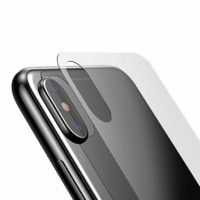 Защитное цветное стекло Baseus 0.3mm 2.5D (на заднюю панель) для Apple iPhone X (5.8")Прозрачное