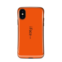 TPU+PC чехол iFace устойчивый к царапинам глянец для Apple iPhone X (5.8")Оранжевый / Черный