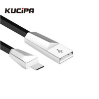Дата кабель Kucipa K171 плоский USB to Type-C (3A) (120см)Черный