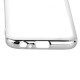 Прозрачный силиконовый чехол для Samsung A720 Galaxy A7 (2017) с глянцевой окантовкойСеребряный