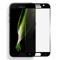 Защитное стекло 2.5D CP+ на весь экран (цветное) для Samsung A320 Galaxy A3 (2017)Черный