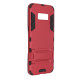 Ударопрочный чехол-подставка Transformer для Samsung G955 Galaxy S8 Plus с мощной защитой корпусаКрасный / Dante Red