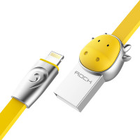 Кабель ROCK Lightning (Chinese Zodiac) для Apple iPhone 5/5s/5c/SE/6/6 Plus/6s/6s Plus /7/7 Plus 1mCow-Yellow