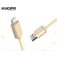 Дата кабель Kucipa K175 плетеный USB to Type-C (3A) (150см)Золотой