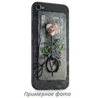 TPU чехол тематический с кольцом для Apple iPhone 7 / 8 (4.7") Черный / Роза