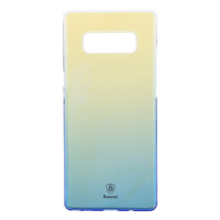 Пластиковая накладка Baseus Glaze Ultrathin для Samsung Galaxy Note 8Синий / Transparent Blue