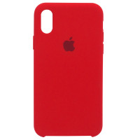 Оригинальный силиконовый чехол для Apple iPhone X (5.8") (very high copy)Красный / Red
