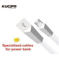 Дата кабель Kucipa K180 плоский USB to MicroUSB (2.5A) (20см)Белый