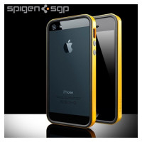 Бампер SGP Neo Hybrid EX Slim Vivid Series для Apple iPhone 5/5S/SE (+ пленка)Желтый / Reventon Yellow / SGP10028
