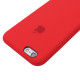 Оригинальный силиконовый чехол для Apple iPhone 6/6s (4.7")Красный / Red