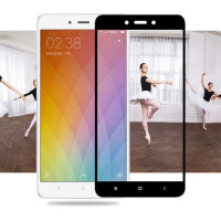 Защитное стекло 2.5D CP+ на весь экран (цветное) для Xiaomi Redmi Note 4 (MTK)Черный