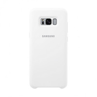 Оригинальный силиконовый чехол для Samsung G955 Galaxy S8 PlusБелый / White