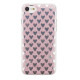 Cияющий TPU чехол с сердечками для Apple iPhone 7 / 8 (4.7") Розовый