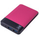 Портативное зарядное устройство Mezone Z6 Slim 14mm (6000mAh 2USB 2.4A) (+кабель MicroUSB)Розовый / Черный