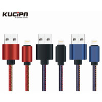 Дата кабель Kucipa K177 круглый USB to Lightning (2.5A) (100см)Красный