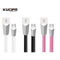 Дата кабель Kucipa K180 плоский USB to MicroUSB (2.5A) (20см)Черный