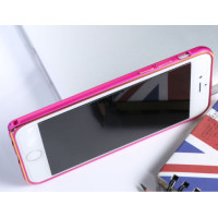 Металлический бампер Remax (защелка) для Apple iPhone 6/6s (4.7")Розовый