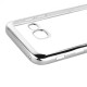 Прозрачный силиконовый чехол для Samsung A520 Galaxy A5 (2017) с глянцевой окантовкойСеребряный