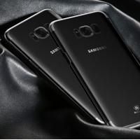Пластиковая накладка Baseus Glitter Case Ultrathin для Samsung G955 Galaxy S8 PlusЧерный