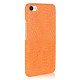 Кожаный чехол-накладка с имитацией кожи крокодила для Meizu U10Оранжевый