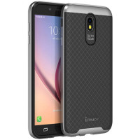 Чехол iPaky TPU+PC для Samsung J530 Galaxy J5 (2017)Черный / Серебряный